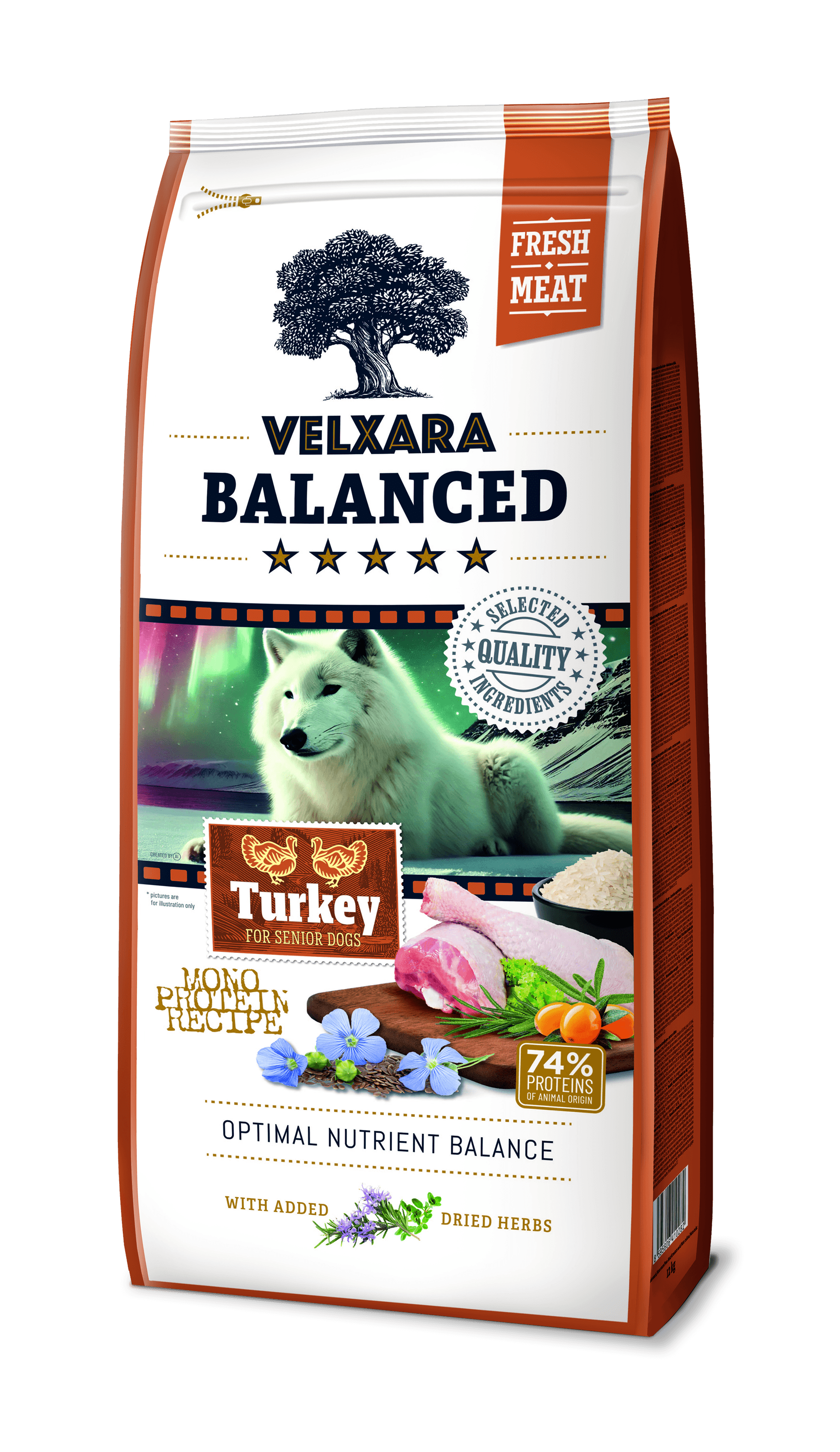 Balanced turkey adult